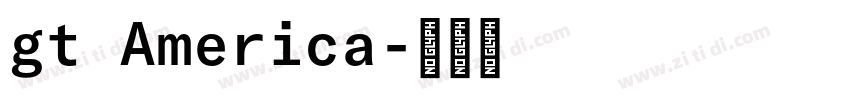 gt America字体转换